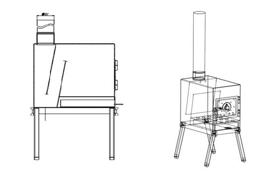 Печь дровяная Сибтермо большая в Хабаровске