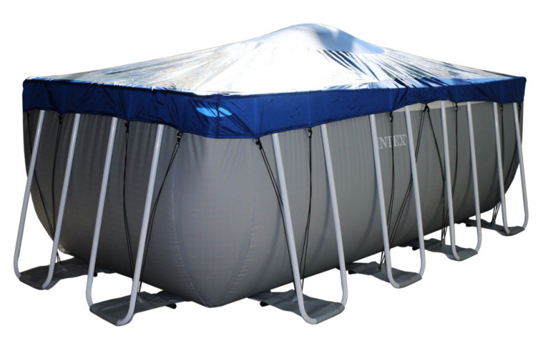 Тент для прямоугольного бассейна Intex/Bestway с надувной подушкой "Фиеста" в Хабаровске