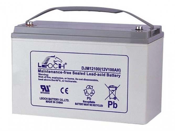 Аккумулятор Leoch DJM12100 (12 В, 100 Ач) в Хабаровске