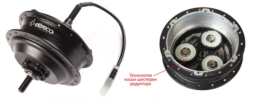Мотор-колесо Eltreco 48V 500W LCD 27,5" АКБ 48V 10А/ч в Хабаровске