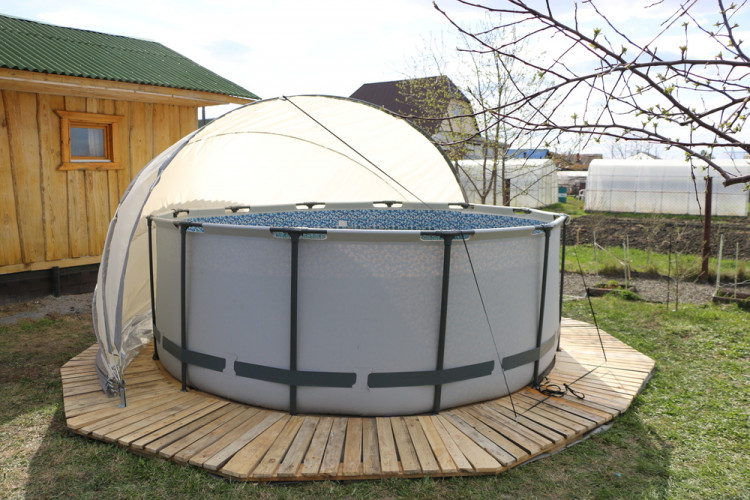 Купол-тент для бассейнов "Фиеста" КОМБИ в Хабаровске