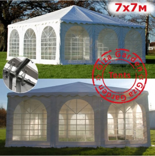 Шатер Пагода Giza Garden 7 x 7 м белый в Хабаровске