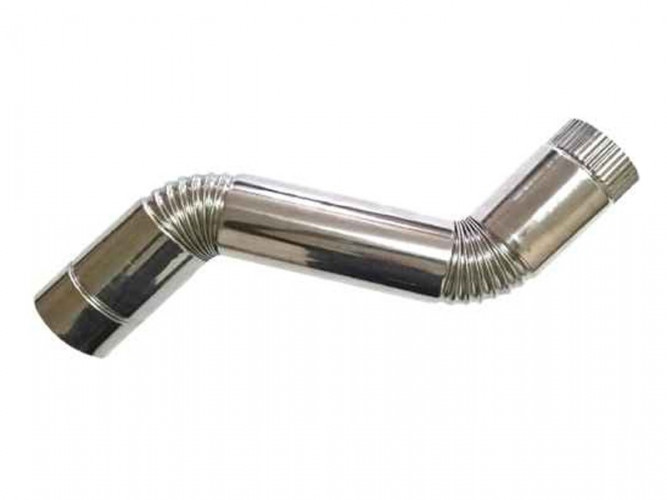 Сегмент трубы S-образный d-80 мм.(нерж.)Инвент в Хабаровске