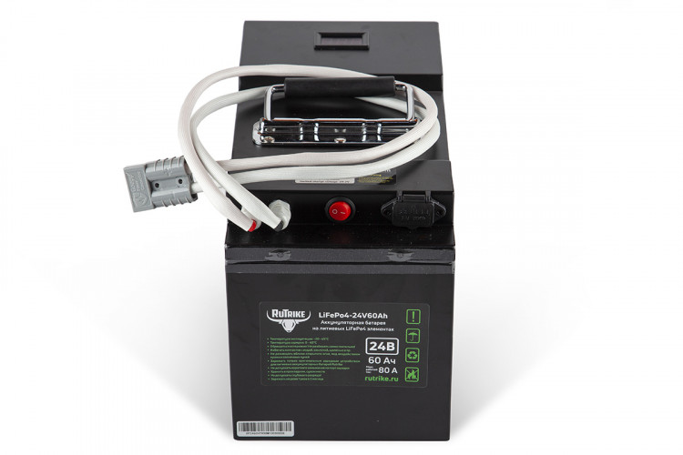 Тяговый железо-фосфатный аккумулятор RuTrike LiFePO4 60V48Ah (60А) в Хабаровске