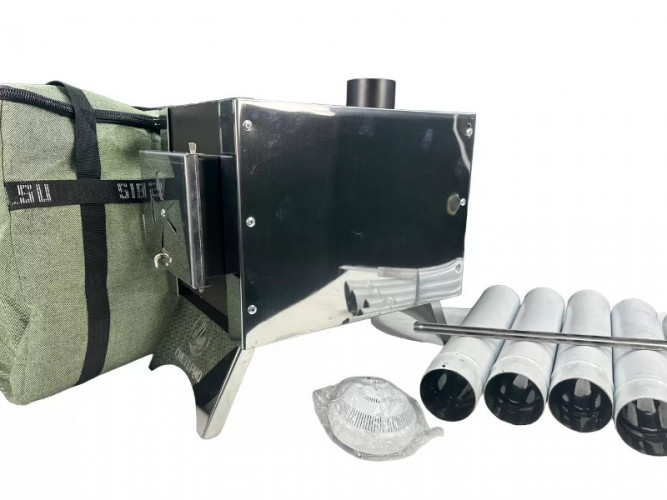 Печь дровяная Сибирка средняя из нержавейки в Хабаровске