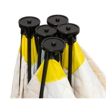 Палатка для рыбалки Helios утепл.Куб 1,5х1,5 желтый/серый в Хабаровске