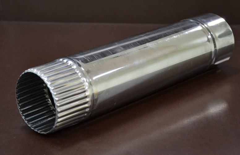 Сегмент трубы дымохода 90 мм. в Хабаровске