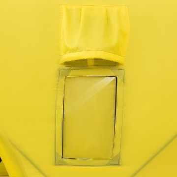 Палатка для рыбалки Helios Куб 1,8х1,8 желтый/серый в Хабаровске