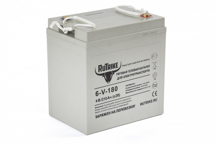 Тяговый гелевый аккумулятор RuTrike 3-EVF-180A (6V180A/H C3) в Хабаровске