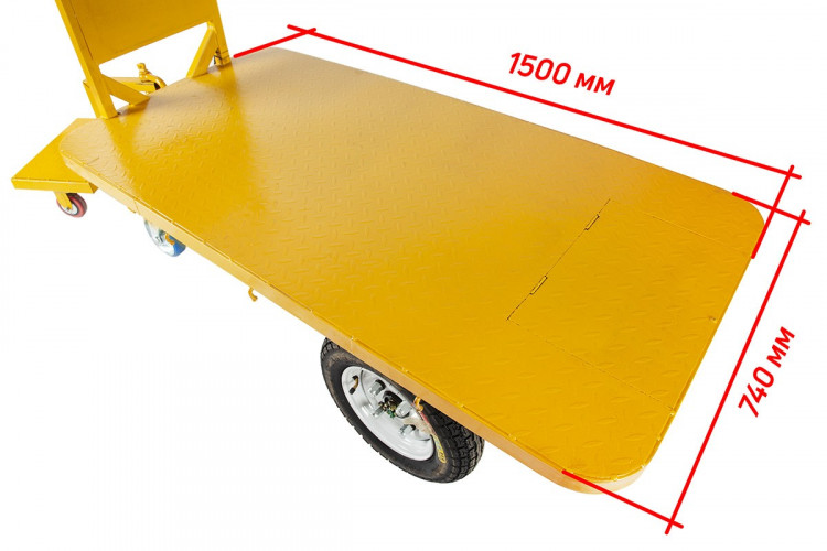 Грузовая электрическая тележка RuTrike Плита 1500 в Хабаровске