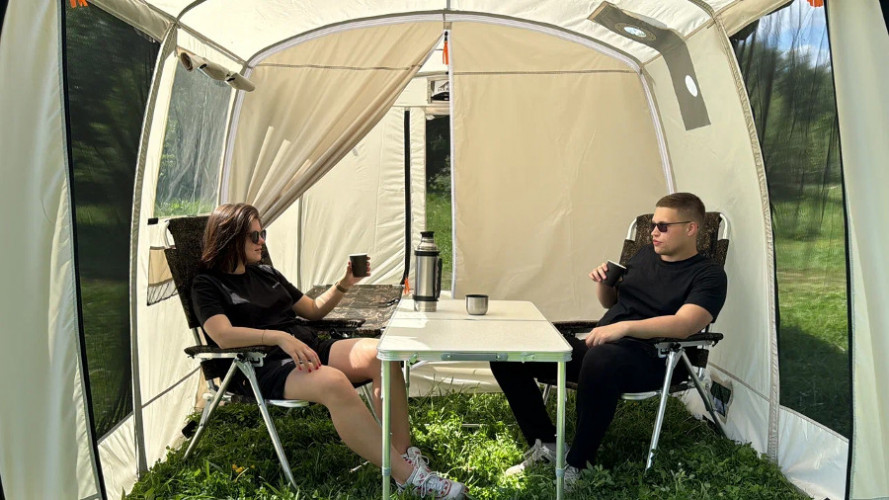 Шатер - Мобильная баня-палатка Морж Shelter XL в Хабаровске