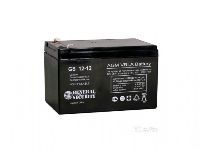 Аккумулятор General Security GS 12-12 L (12 В, 12 Ач) в Хабаровске