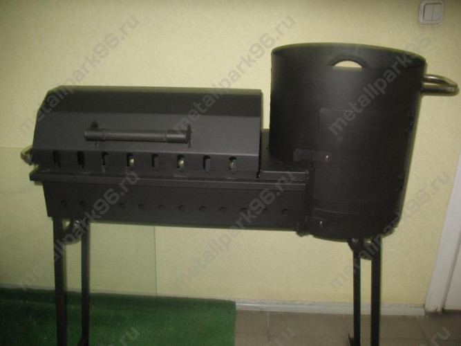 Мангал с очагом под казан и крышкой-барбекю в Хабаровске