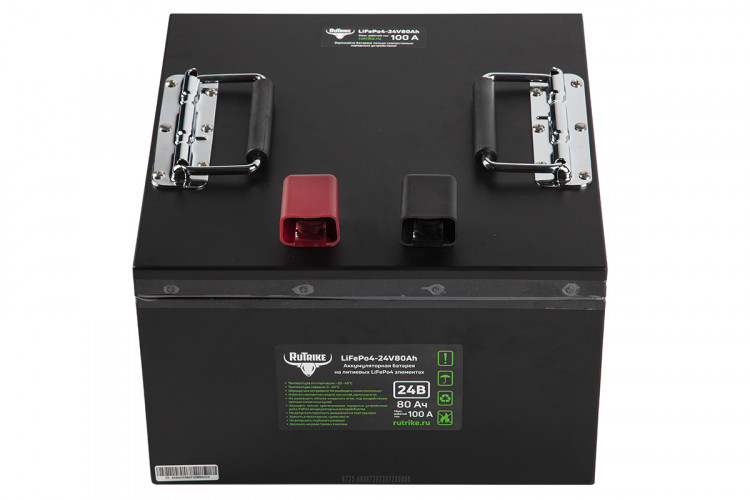Тяговый железо-фосфатный аккумулятор RuTrike LiFePO4 24V80Ah (100A) в Хабаровске