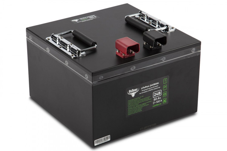 Тяговый железо-фосфатный аккумулятор RuTrike LiFePO4 24V80Ah (100A) в Хабаровске