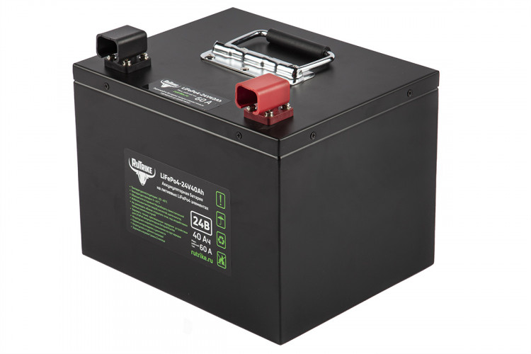 Тяговый железо-фосфатный аккумулятор RuTrike LiFePO4 24V40Ah (60A) в Хабаровске