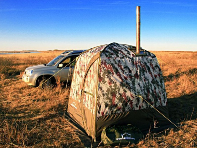 Мобильная баня ТЕРМА-10 с 1 окном (походная) в Хабаровске