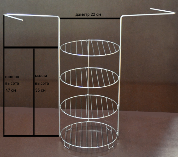 Этажерка 4-х ярусная средняя в Хабаровске