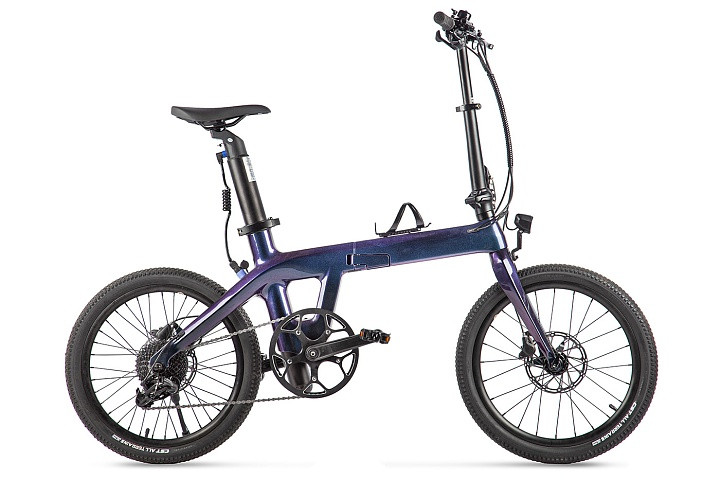 Электровелосипед складной Carbon 20" Sporto в Хабаровске